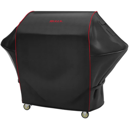 60cm Bull Steer BBQ Cart Premium Cover (BLACK WITH RED PIPING)