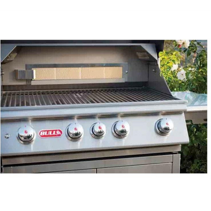 Bull Angus BBQ 4 Burner Light & Rotisserie & Rear Burner Cart Barbecue