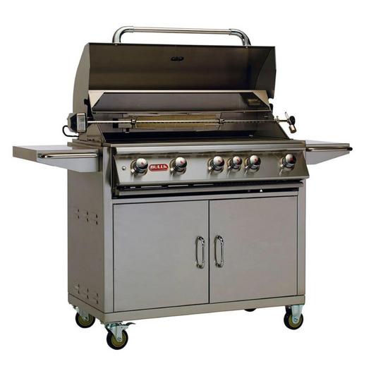 Bull Brahma BBQ 5 Burner  Light & Rotisserie & Rear Burner LP