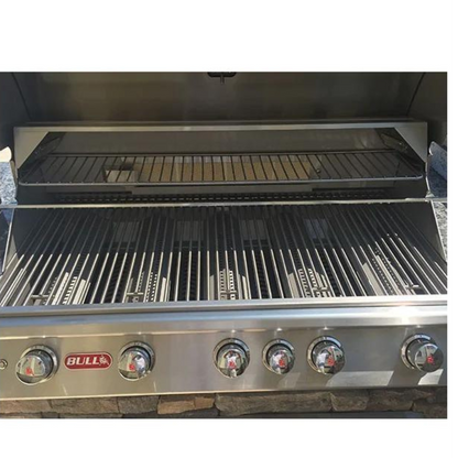 Bull Brahma BBQ  Built-in 5 Burner Light & Rotisserie & Rear Burner LP