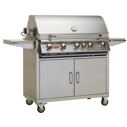 Bull Brahma BBQ 5 Burner  Light & Rotisserie & Rear Burner LP